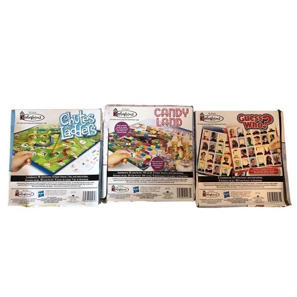 Brand New Hasbro Colorforms Lot of Three (3) Board Games Candy Land Guess Who - Picture 1 of 4